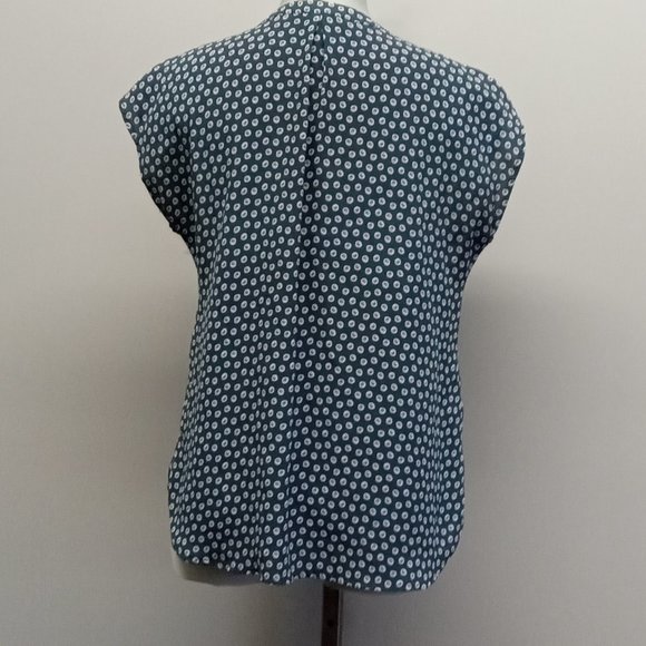 Pleione Anthropologie sleeveless cut out front zip blouse top 90s Y2K size Small - Picture 3 of 5